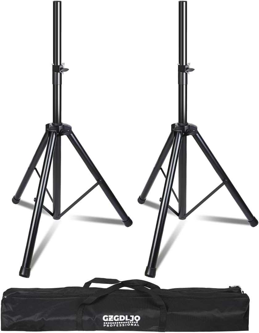 Universal Speaker Stands Pair with Adjustable Height for Events