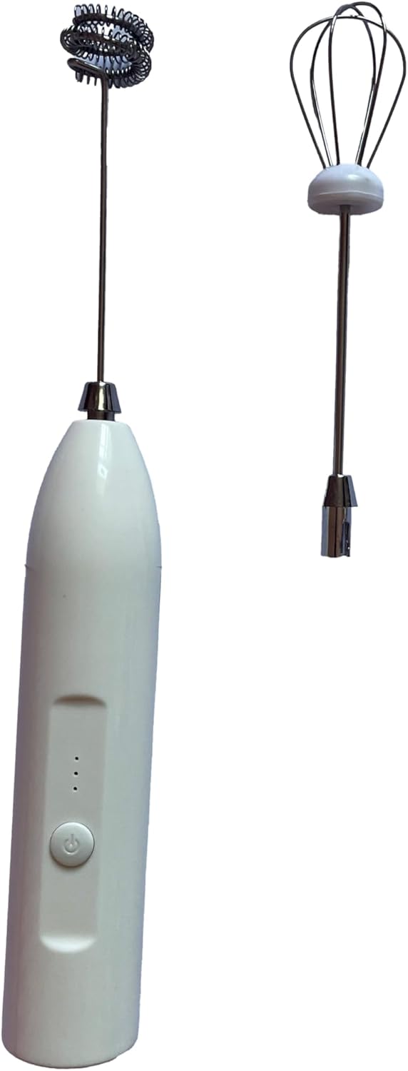 3-Speed Electric Foam Maker, Stainless Steel Whisk