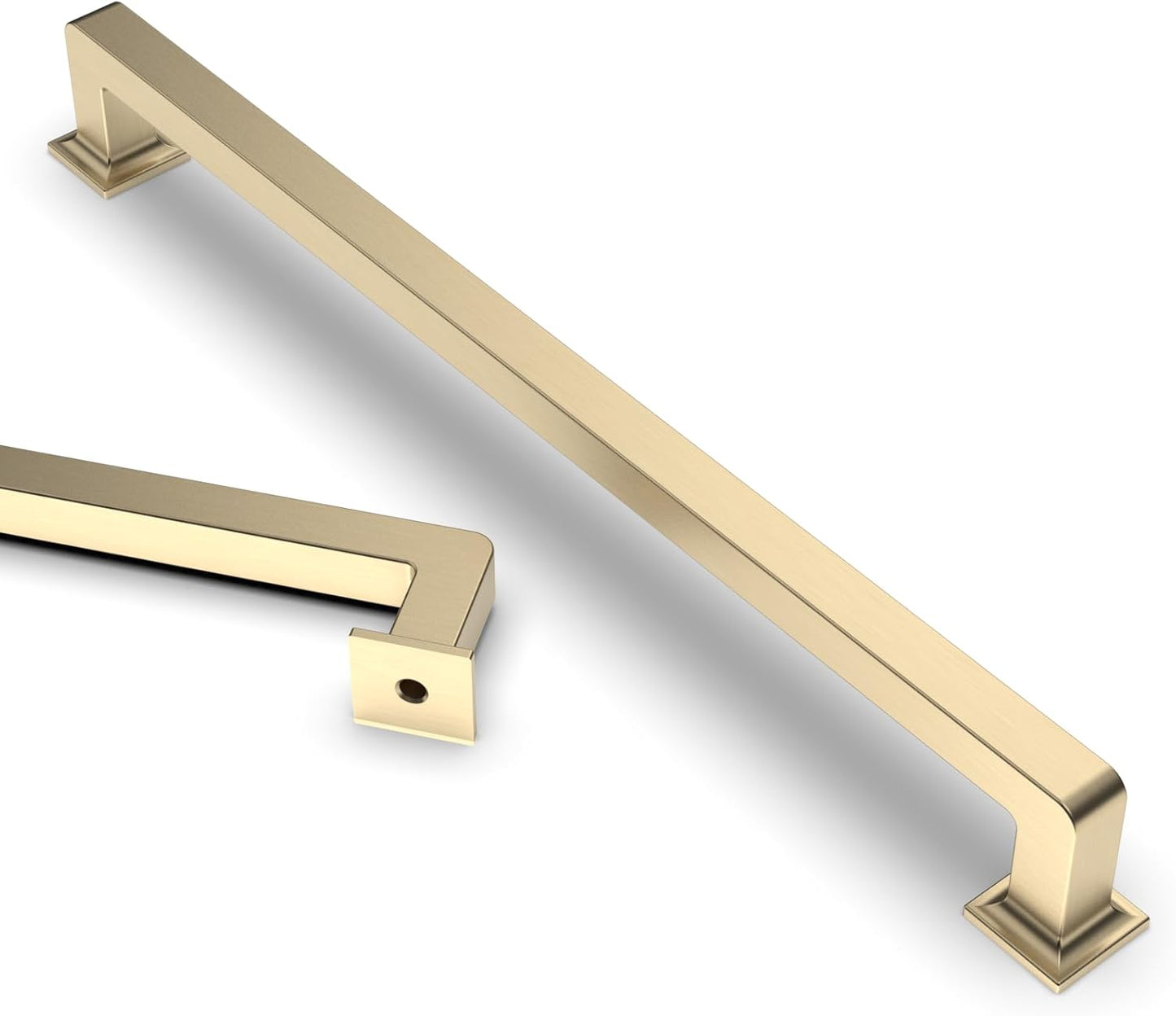 Asidrama 10 Pack 8.8 Inch Brushed Brass Cabinet Pulls for Home