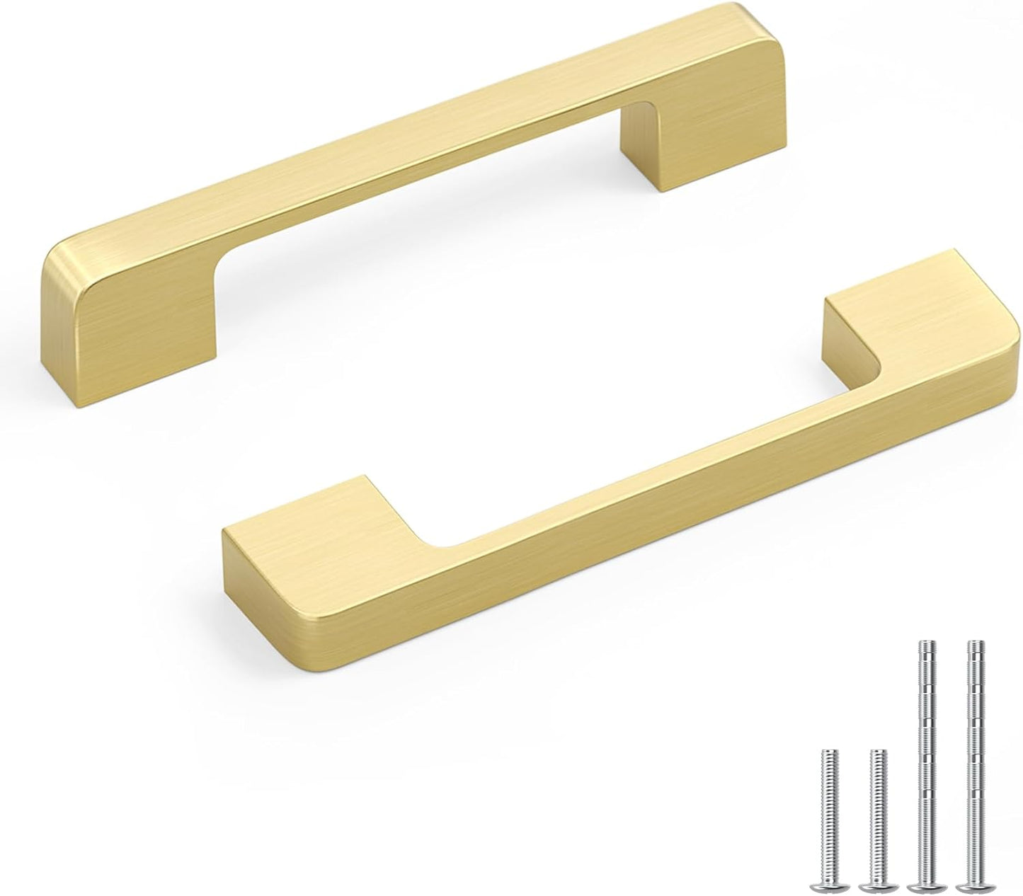 Rergy Cabinet Pulls Kitchen Handles for Cabinets, 15 Pack Gold