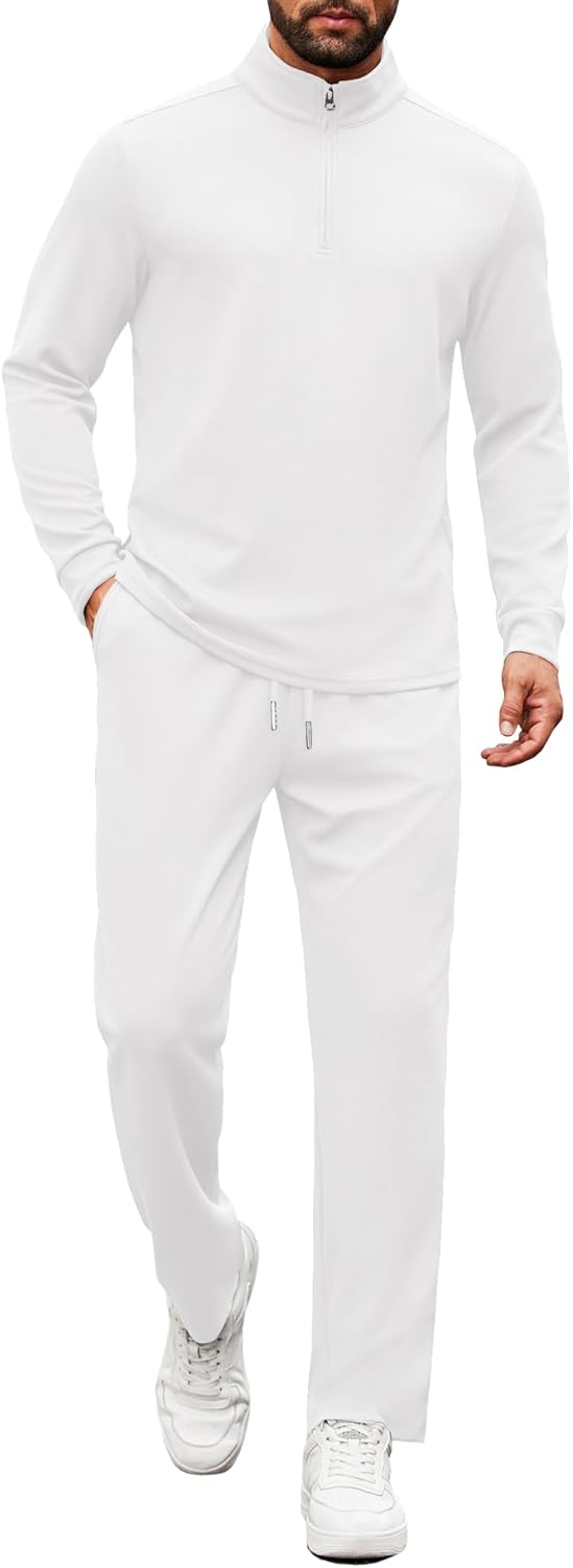 Men's Tracksuits 2 Piece Casual Athletic Sweatsuit for Comfort