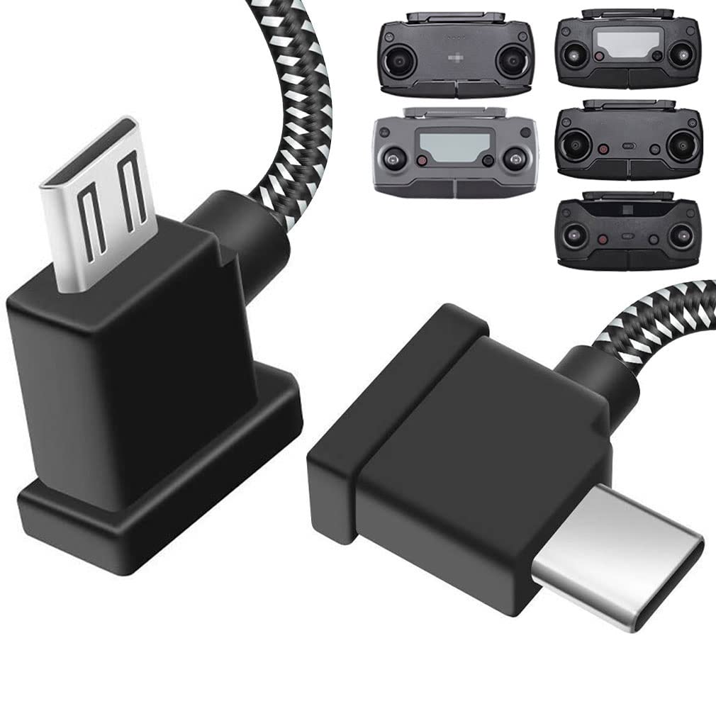 1FT Micro to USB C Cable for DJI Drones - Fast Data Transfer