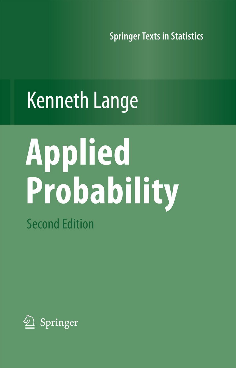 Applied Probability Textbook by Kenneth Lange for Statistics