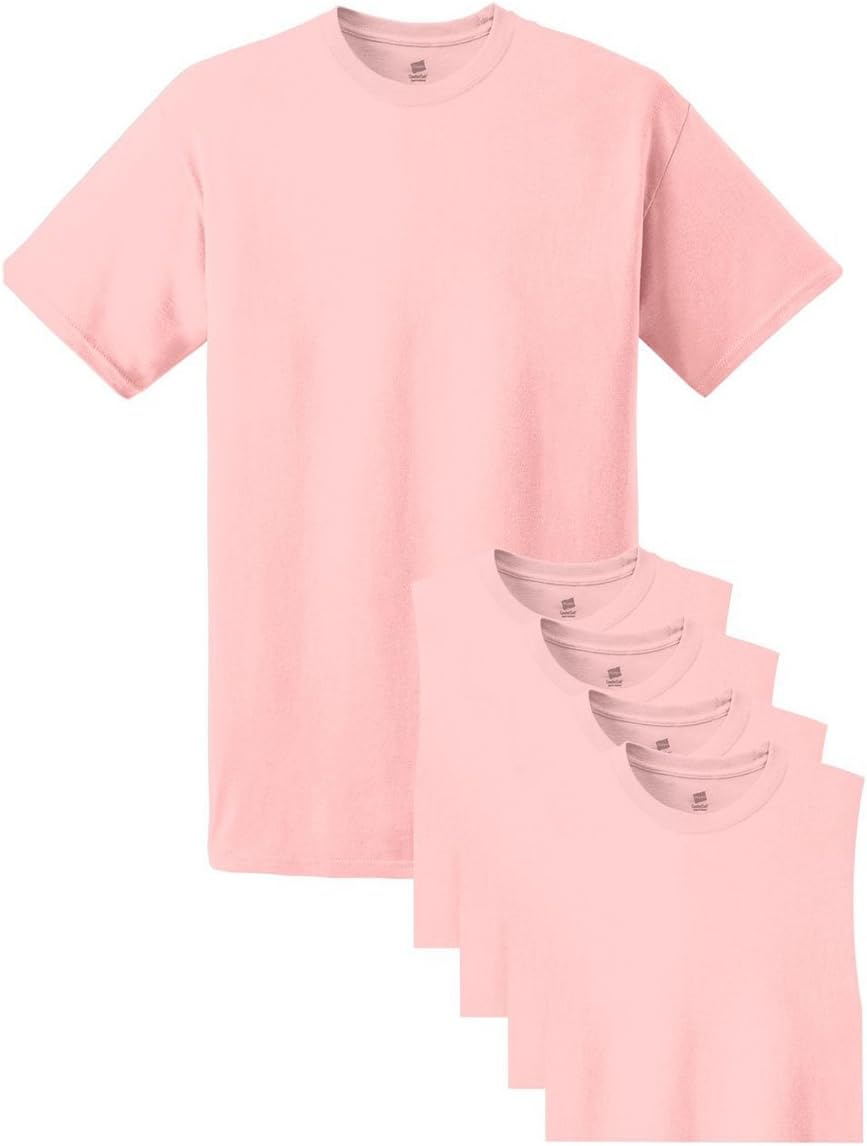Hanes Mens Tall 100% Cotton Crew Neck Undershirts for Comfort