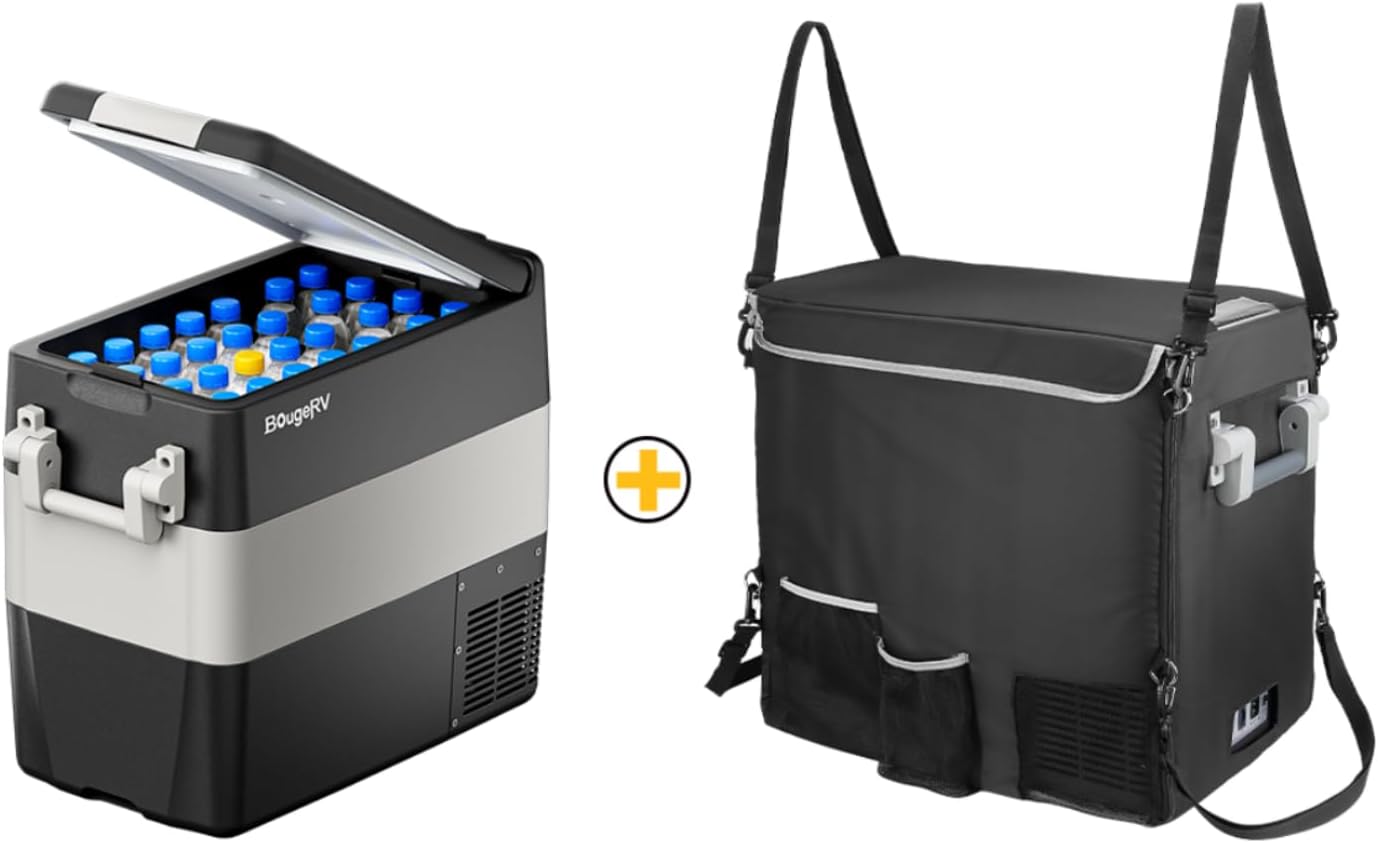 BougeRV 12V Portable Refrigerator 53 Quart Car Freezer Review
