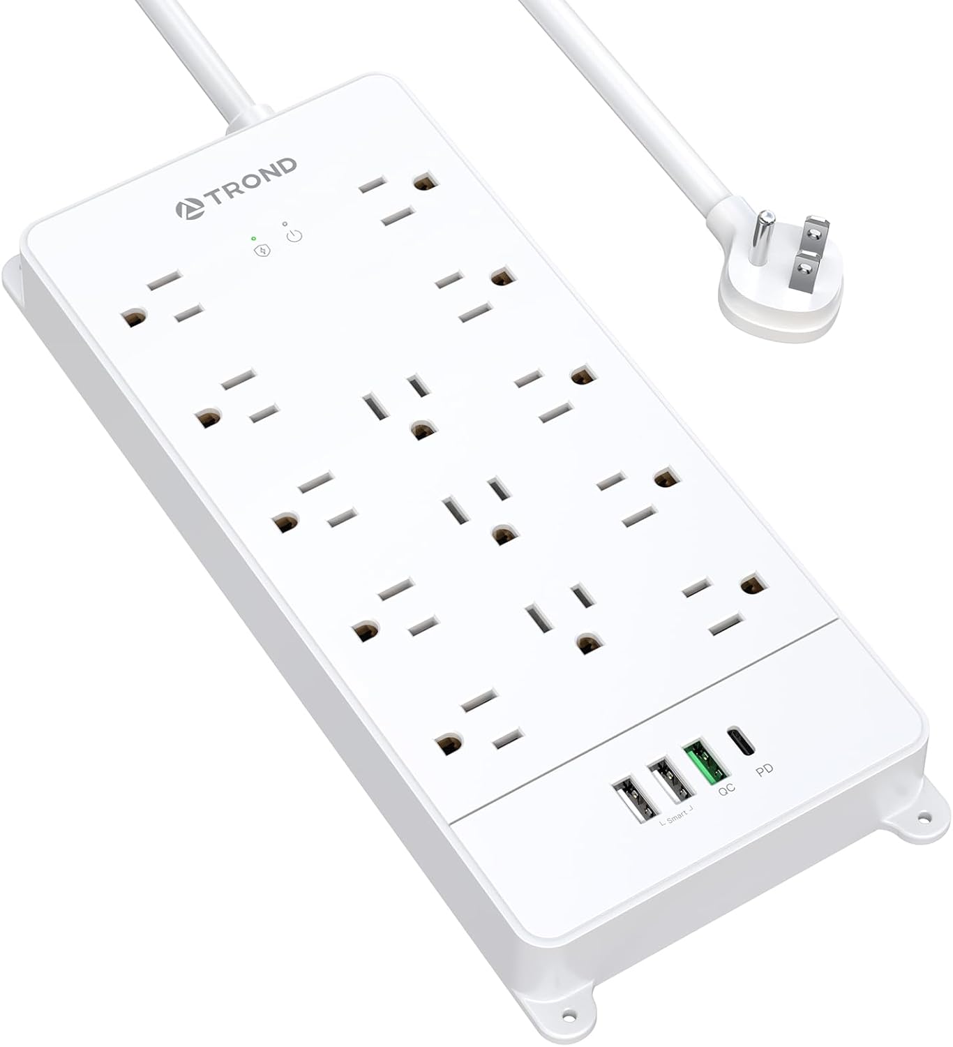 TROND Surge Protector Power Strip with USB C and 13 Outlets