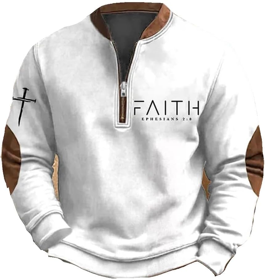 Men's Faith Hoodie - Faith Over Fear Design