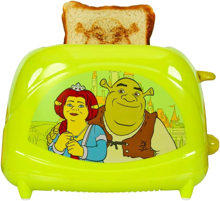 Shrek Two-Slice Toaster - Toasts Shrek's Iconic Face on Bread
