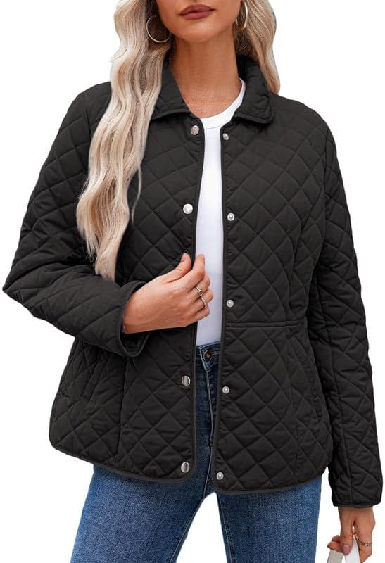 Dokotoo Women's Winter Quilted Jackets for Cozy Warmth