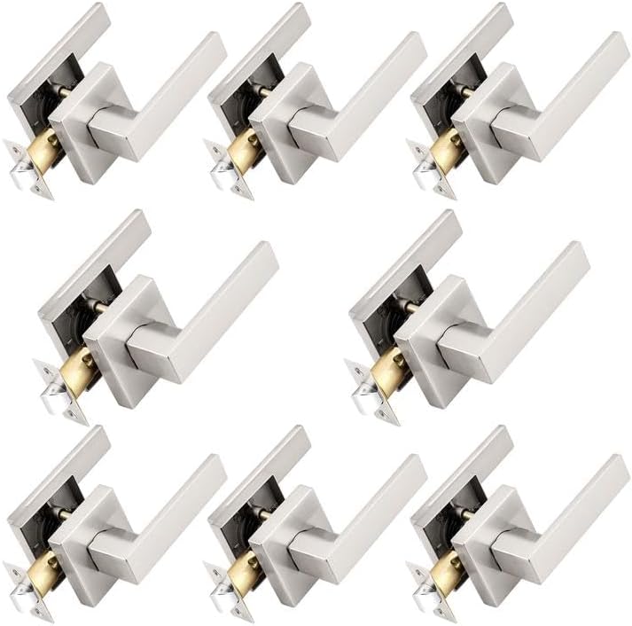 Probrico Interior Brushed Nickel Door Handle for Modern Spaces