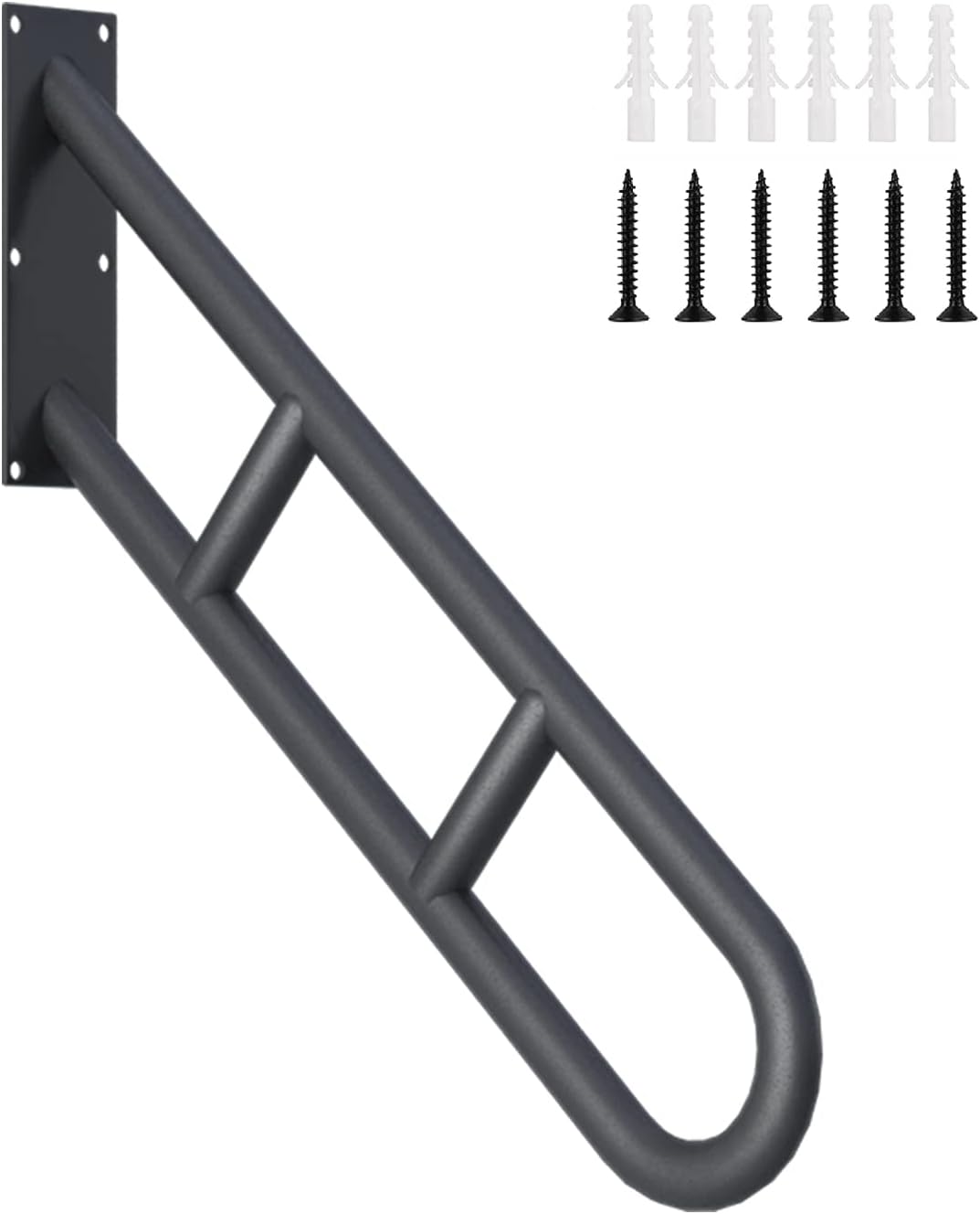 Handrail for Outdoor Steps - 26in Wall Mounted Safety Grab Bars