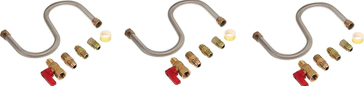 Effortless Gas Appliance Connection - Pack of 3