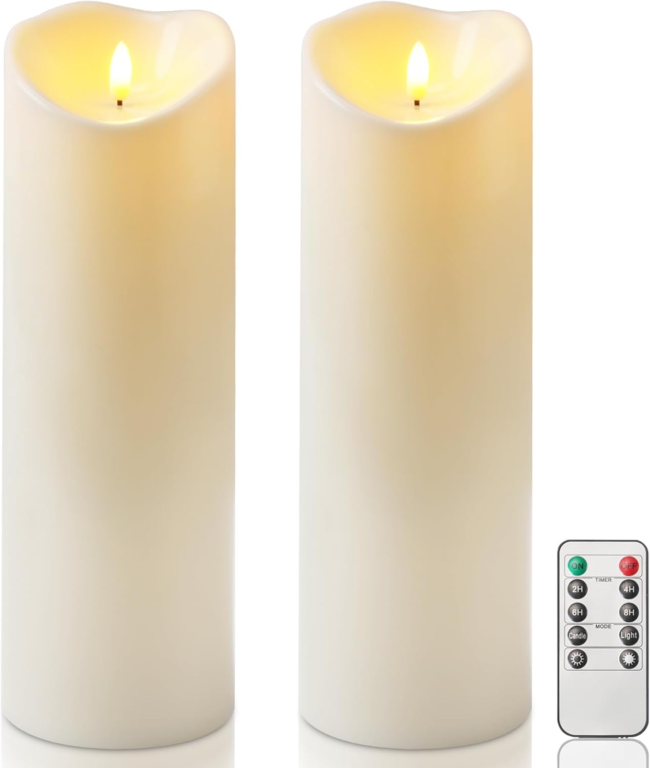 Homemory Outdoor Waterproof Flameless Candles with Remote Control