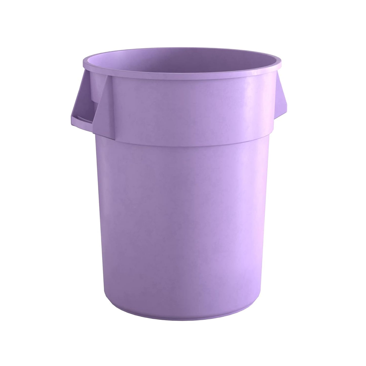 55 Gallon Purple Round Commercial Trash Can for High Traffic Areas