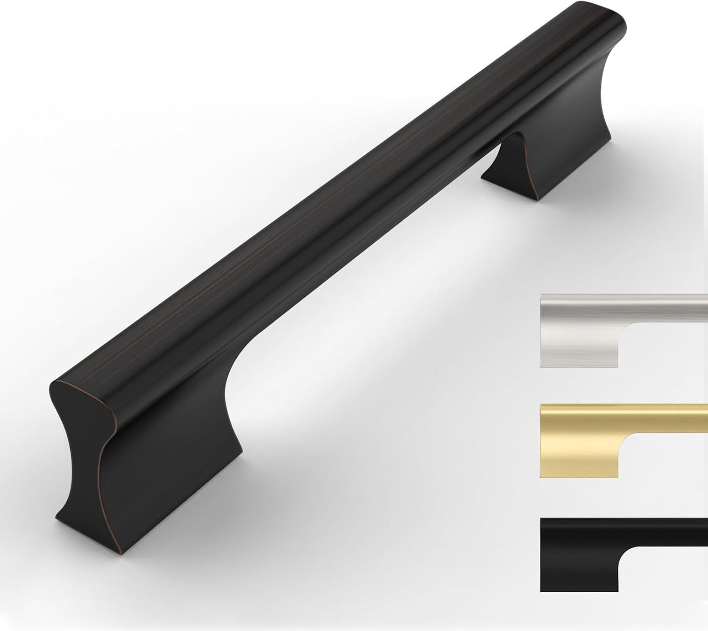 10 Pack Oil Rubbed Bronze Cabinet Pulls for Kitchen Hardware
