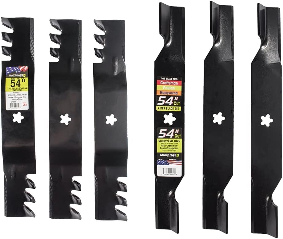 Maxpower 3 Blade Commercial Mulching Set for 54 in. Mowers