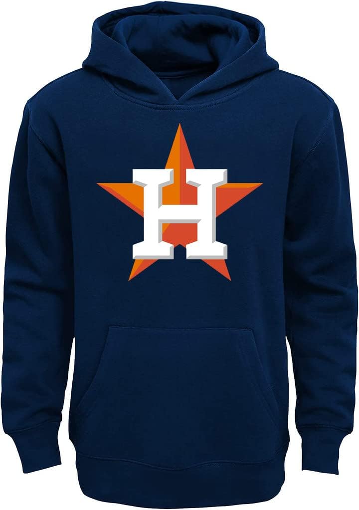 Houston Astros Kids Youth Fleece Pullover Hoodie for Comfort