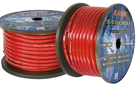 Samurai 4-Guage 100FT Power Wire ROLL for Heavy Duty Use