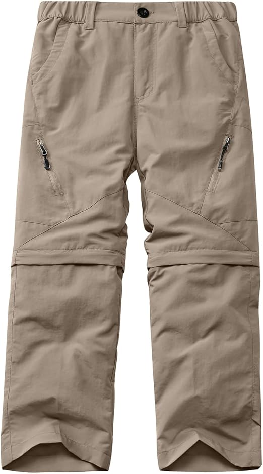 Kids' Cargo Pants for Boys - Quick Dry Waterproof Hiking Trousers
