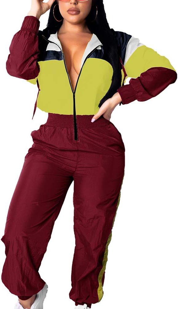 Stylish Women's Pullover Hoodies Jumpsuit Tracksuit Set