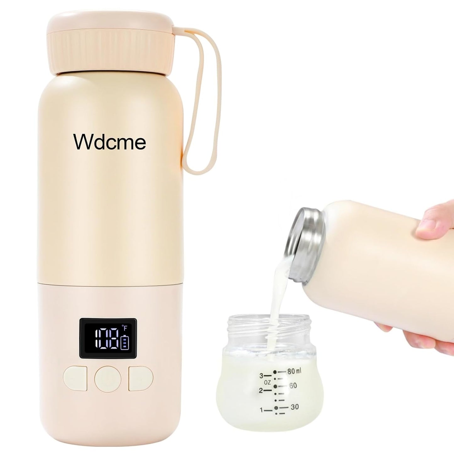 Travel Baby Bottle Warmer - Fast Heating, Long Battery Life