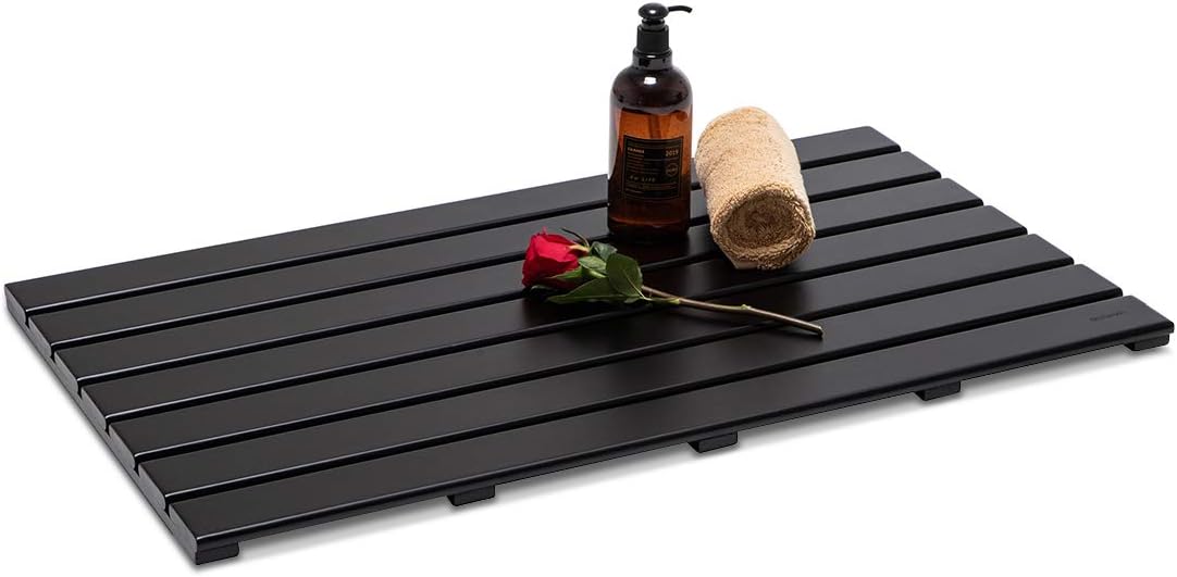 GOBAM Bamboo Bath Mat - Extra Large Non-Slip Shower Mat
