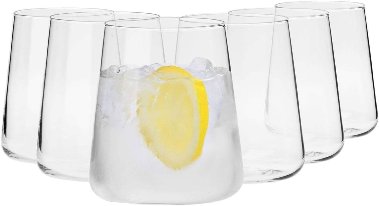 KROSNO Water Juice Drinking Glasses Set of 6 for Everyday Use