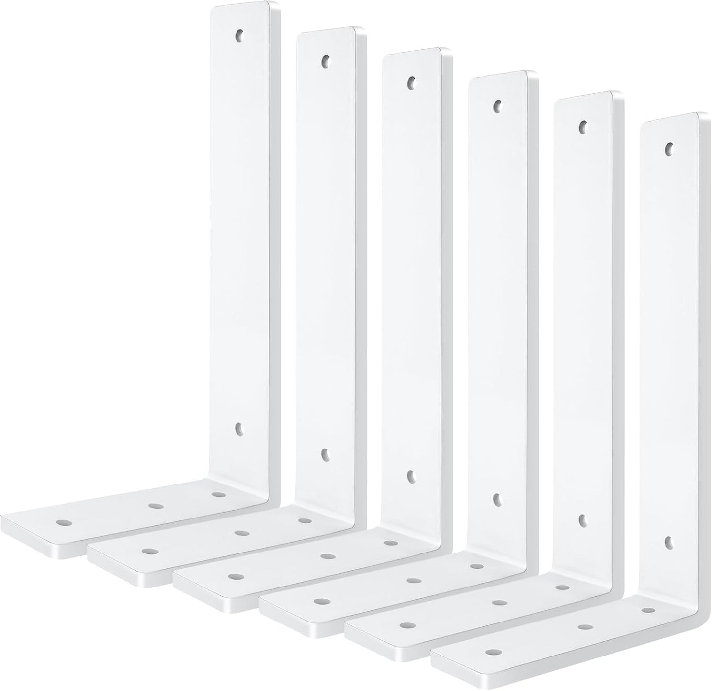 Heavy Duty White Floating Shelf Brackets for DIY Projects