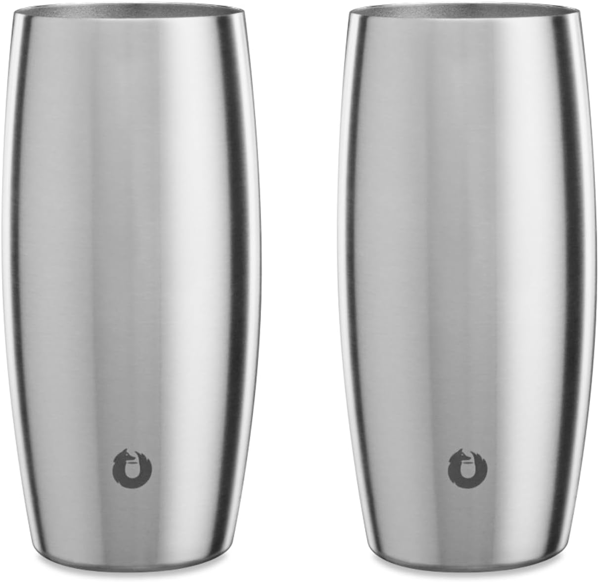 SNOWFOX Vacuum Insulated Stainless Steel Beer Glass Set of 2