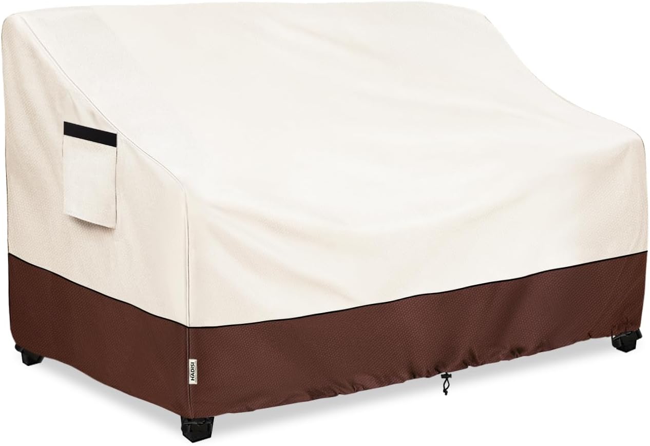 2-Seater Heavy Duty Patio Bench Loveseat Cover for Outdoor Use