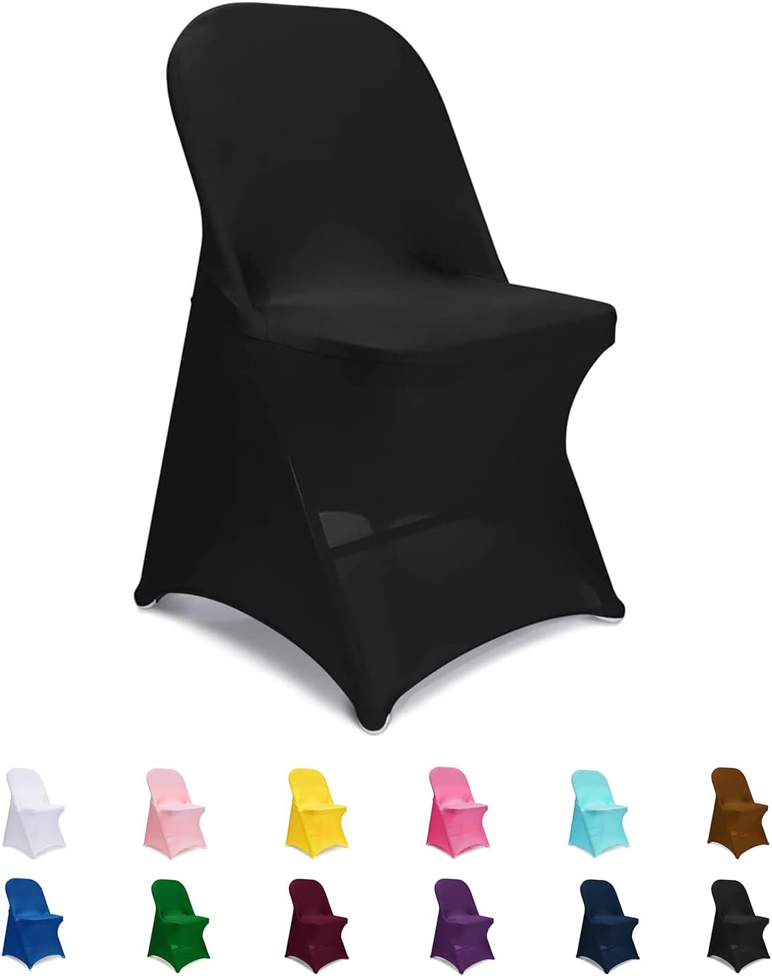Spandex Folding Chair Covers for Weddings and Parties - 20 PCS