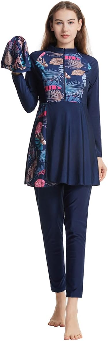 Muslim Swimsuits for Women with Long Sleeve and Hijab Burkini