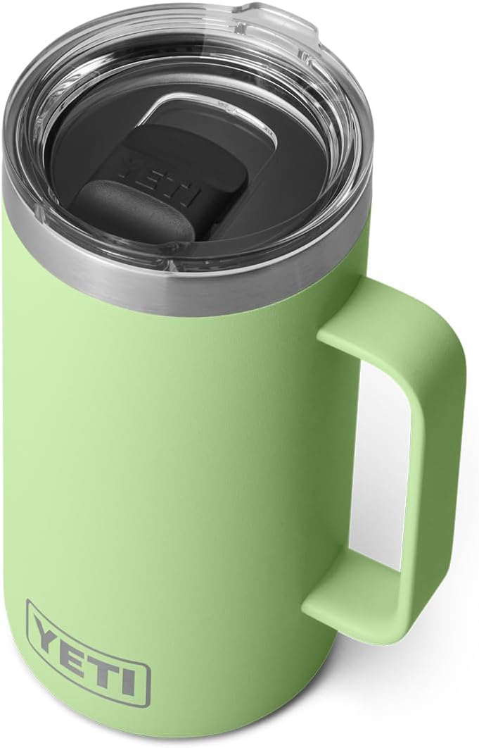 YETI Rambler 24oz Stainless Steel Mug: Keeps Drinks Hot/Cold