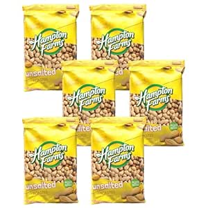 Hampton Farms Unsalted Roasted In-Shell Peanuts, 5 lbs. Pack of 2