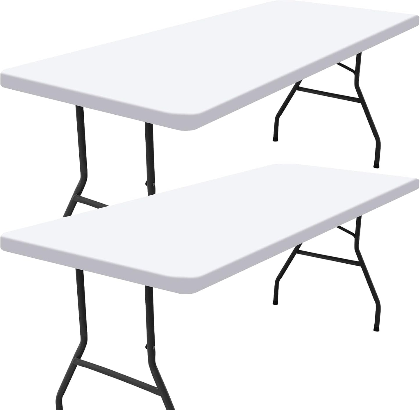 Smiry Waterproof Elastic Fitted Tablecloths for Outdoor Use
