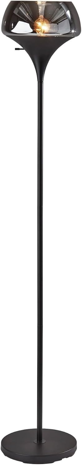 Adesso Eliza Torchiere Floor Lamp with 3-Way Switch for Home