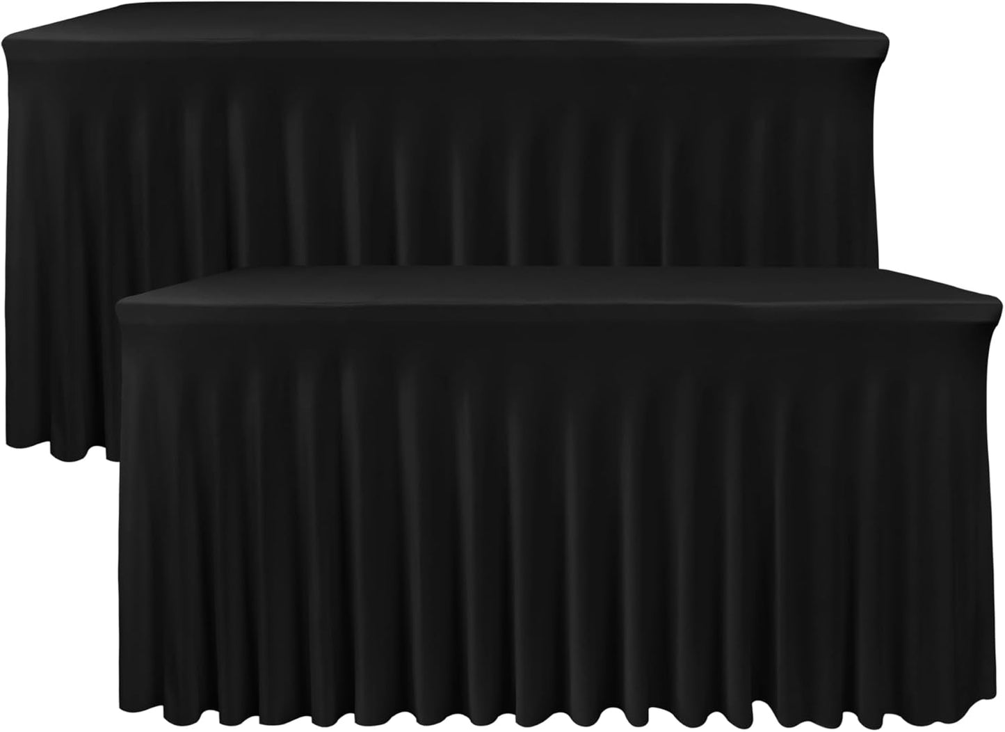 Fitted Tablecloths for 6FT Tables - 2 Pack, 72 x 30 Inch