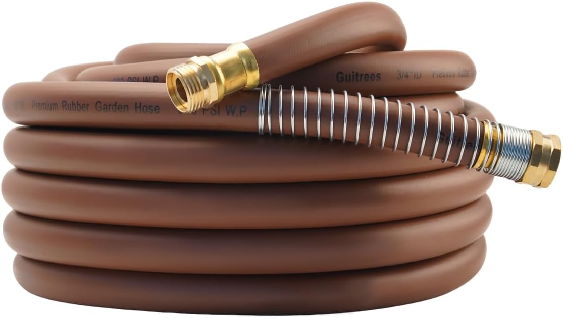Heavy Duty Rubber Garden Hose 50FT for Reliable Water Supply