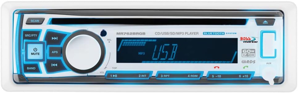 BOSS Audio Systems MR762BRGB: Versatile MP3/CD Receiver with Bluetooth