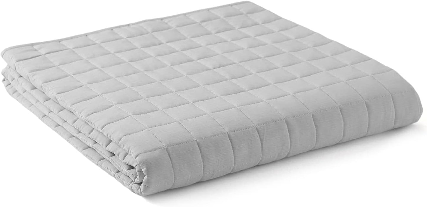 YnM 10lbs Weighted Blanket for Adults with Cooling Glass Beads