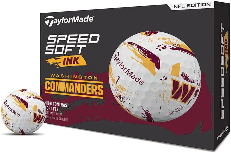 TaylorMade Golf Speed Soft Ink NFL Golf Balls for Fans