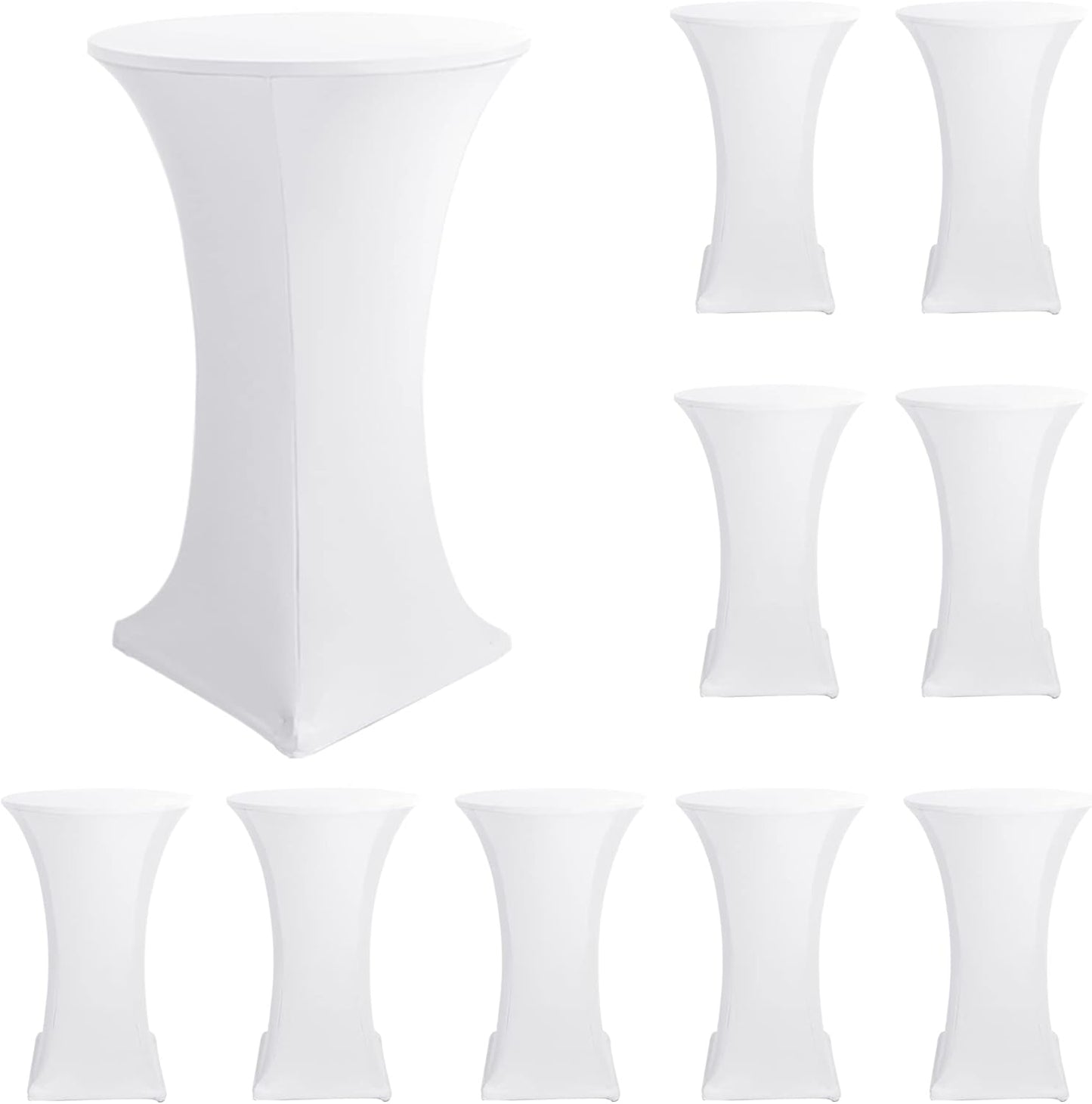 Fitted Stretch Spandex Cocktail Table Covers for Events and Parties