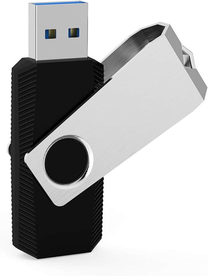 Speed & Style: Aiibe 64GB Swivel USB Black
