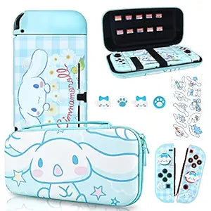 DLseego Cartoon Dog Switch Case Set with Cute Accessories