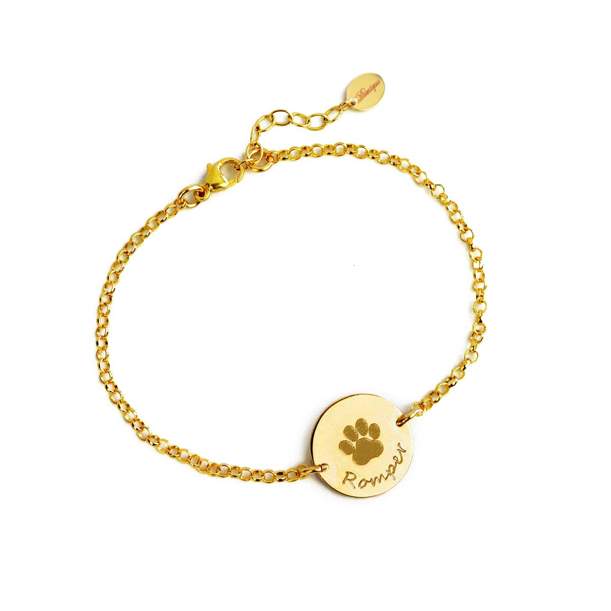 Custom Paw Print & Name Bracelet for Pet Lovers - Unique Gift