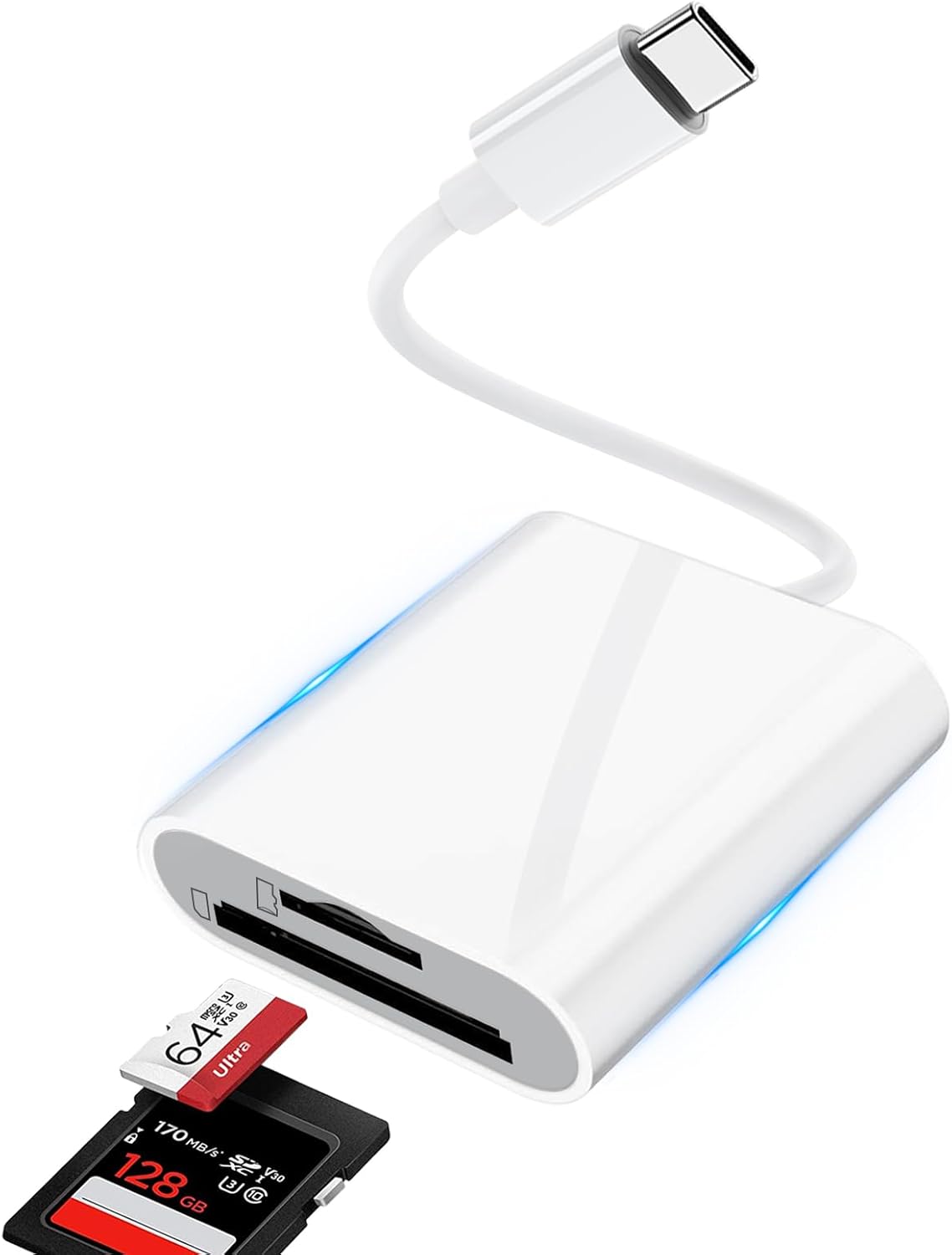 High Speed USB C Card Reader - No App Needed