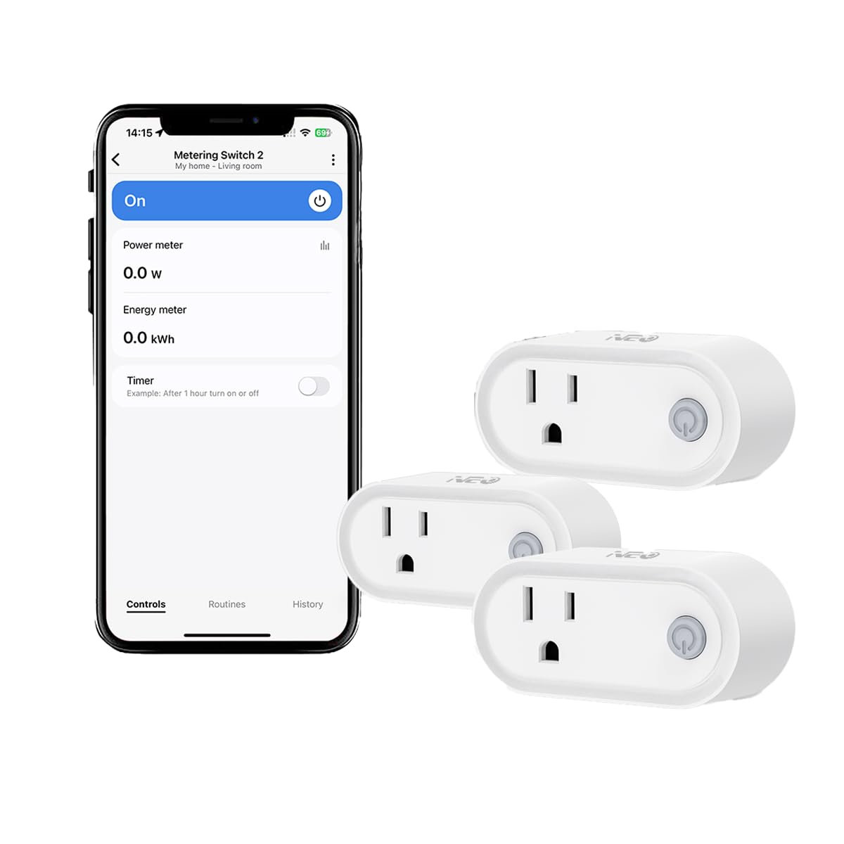 NEO Z-Wave Smart Plug Trio - Efficient Home Automation