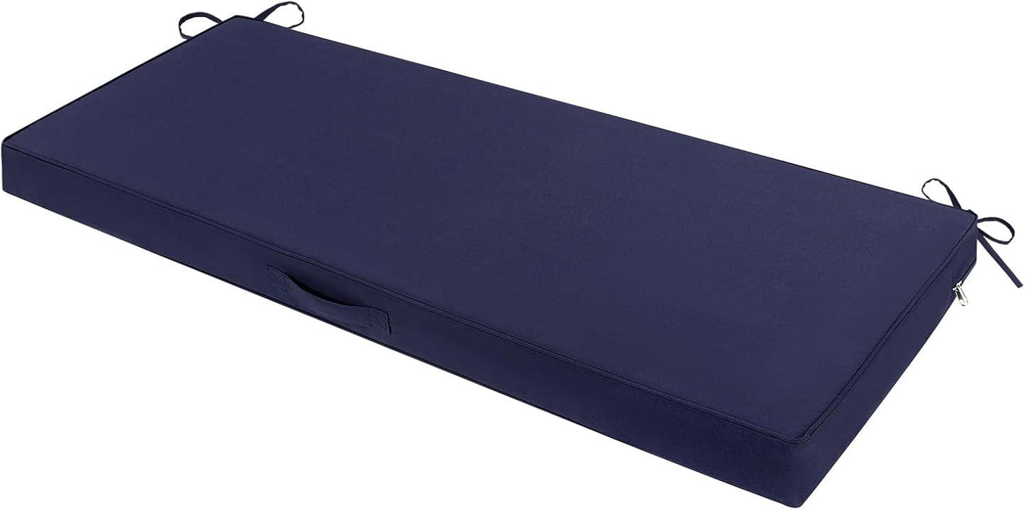 SHACOS Outdoor Bench Cushion 48x18 Inch Waterproof Comfort