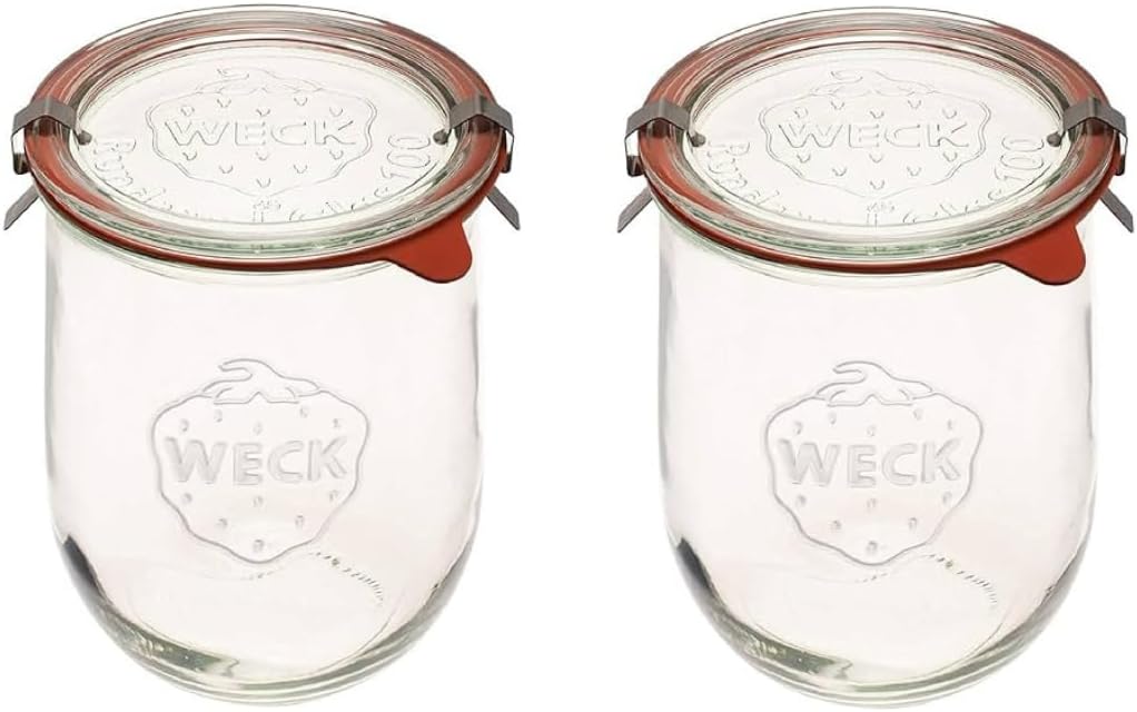 Weck Tulip Jars 1 Liter - Perfect for Canning and Storage