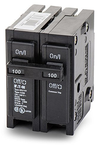 Eaton Br2100 Double Pole Circuit Breaker for Reliable Power